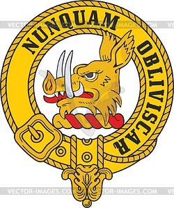 MacIver clan crest badge - vector clipart