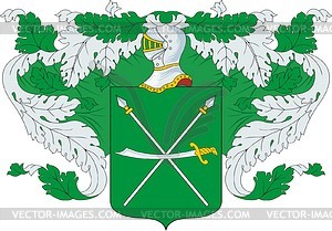 Belavin, family coat of arms - vector clipart