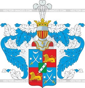 Grinyov, family coat of arms - vector clipart