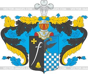 Khristovsky, family coat of arms - vector clipart