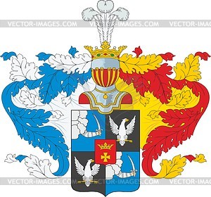 Kobyakov, family coat of arms - vector clipart