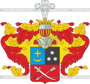 Kondratiev, family coat of arms - vector clipart