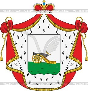 Kropotkin dukes, family coat of arms - vector clipart