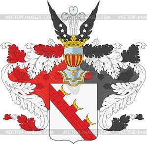 Lukin, family coat of arms - vector clipart