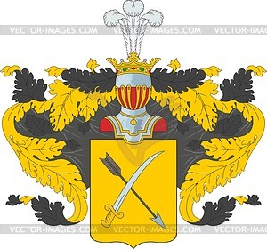 Лысенко, фамильный герб - векторный клипарт