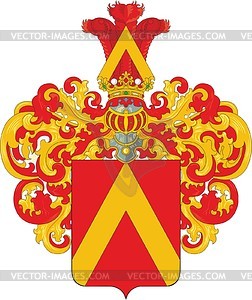 Sibiryakov, family coat of arms - vector clipart