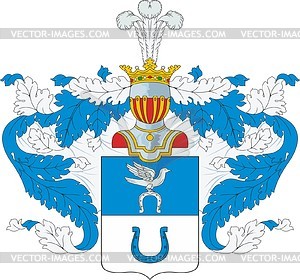 Strakhov, family coat of arms - vector clipart