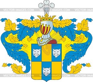 Zimmerman, family coat of arms - vector clipart