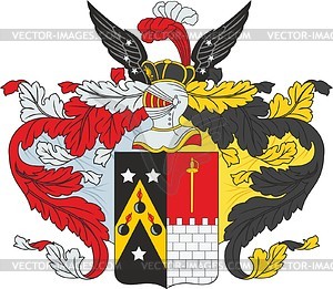 Uluchkin, family coat of arms - vector clipart