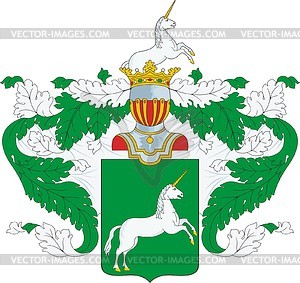 Verigin, family coat of arms - vector clipart