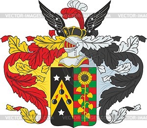 Zotov, family coat of arms - vector clipart