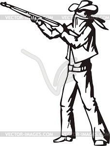 Cowboy - Vector Clipart