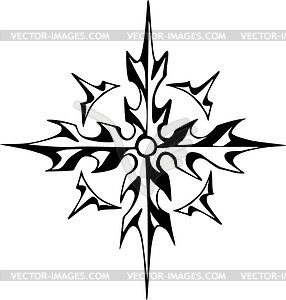 Tribal cross tattoo - vector image