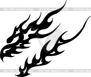 Flame tattoo - vector clipart