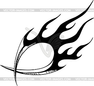 Flame tattoo - vector clip art