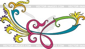 Oriental ornamental pinstripe - royalty-free vector clipart