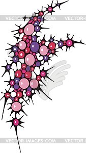 Spiny ornamental patterns - vector clipart