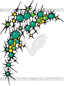 Spiny ornamental patterns - vector clipart