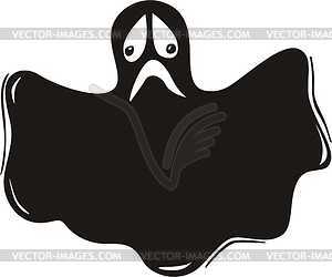 Ghost cartoon - royalty-free vector image