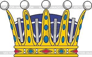 Prince crown - vector image