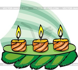 Candles - vector clipart