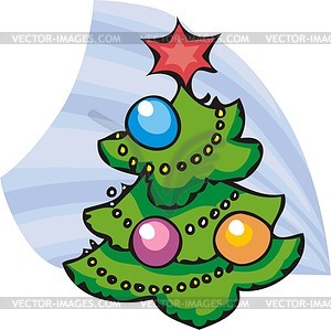 Christmas tree - vector image