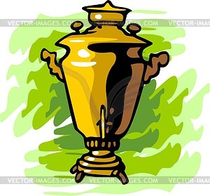 Samovar  - color vector clipart