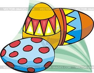 Easter eggs - vector clip art