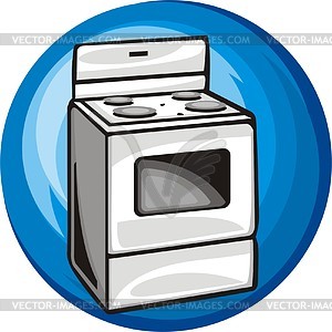 Electric stove - vector clipart
