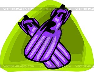 Flippers - vector clipart