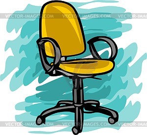 Task chair - vector clipart