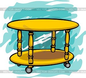 Coffee table - vector clipart