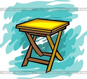 Folding chair - vector clip art