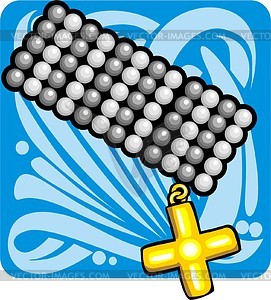 Bangle with little cross - vector clipart