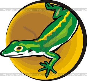 Lizard - royalty-free vector clipart