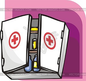 First aid set - vector image