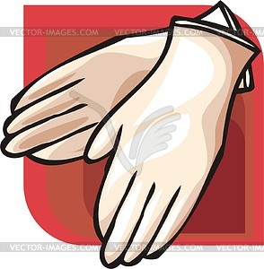 Medical gloves - vector clipart