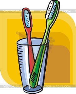 Toothbrushes - vector clipart