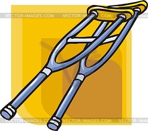 Crutch - vector image