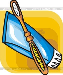 Tooth paste - vector image