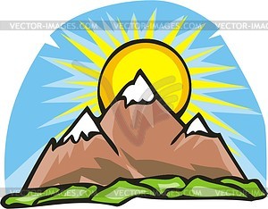 Mountains - vector clip art