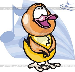 Singing - vector clipart / vector image