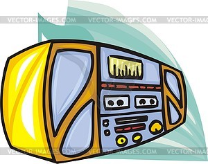 Tape recorder - vector clipart