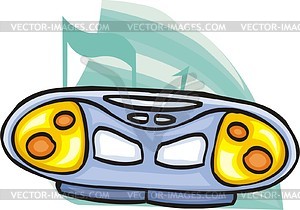 Tape recorder - vector clipart