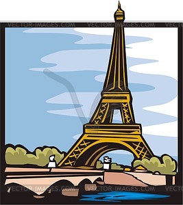 Effel Tower (Paris) - vector clipart