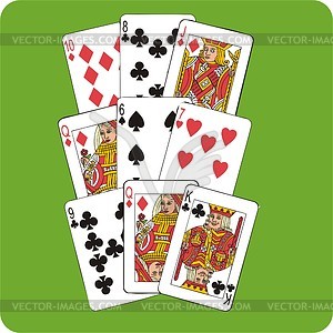 Playing cards - vector clip art