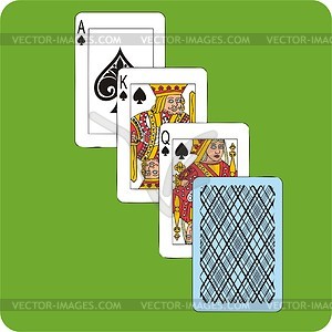 Playing cards - vector clip art