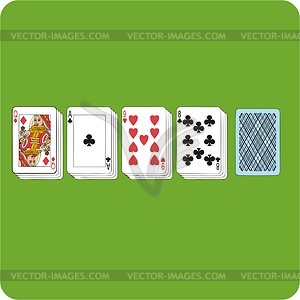 Playing cards - vector clipart