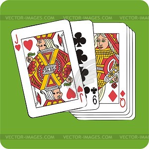 Playing cards - vector clip art