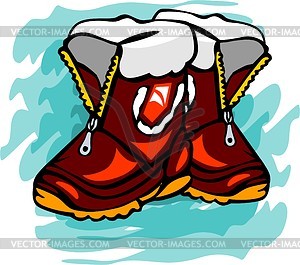 Footwear for children - vector clip art